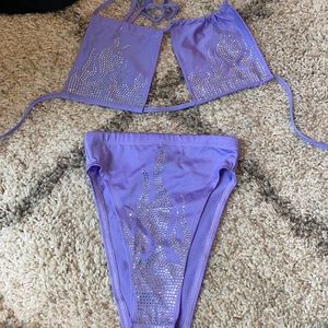 JadeClark purple flame bikini!